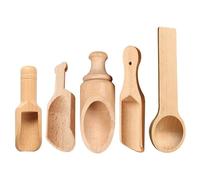 5 Pièces Petite Cuillère En Bois, Petite Spatule À Thé, Mini Spatule En Bois, Cuillère À Épices, Cuillère De Masse En Bois, Ensemble De Cuillères En Bois, Petite Cuillère En Bois Pour Épices