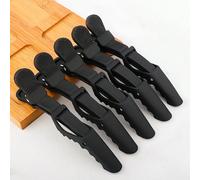 5 pièces Pince à cheveux professionnelle en crocodile pour le lissage, la coupe et la teinture des cheveux, convient pour le salon, l'utilisation à domicile et le coiffage DIY, outils capillaires, pro