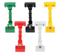 5 Pièces Pince à Peinture à Double Tête, Plastique et Fer | Double Pinces Réglables, pour Dessin et Classement de Papiers, Maintien de Plusieurs Feuilles