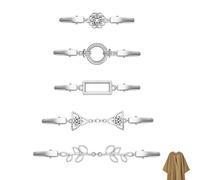 5 Pièces Pince à Robe Pinces à Dos,Clips Vintage pour Cardigan,Femmes Broches de Chandail,Shawl Clip Vintage,Accessoires de Charme,Fermoir de Pull,pour Femmes Filles,pour Cardigans,Robes et Chemises