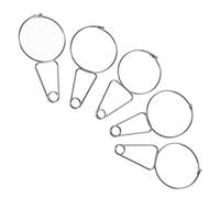 5 Pièces Pince D'acupression Auriculaire en Métal Argenté | Massage Ciblé des Points, Confort Ergonomique, Usage Familial à Domicile, Outil Manuel de Réflexologie
