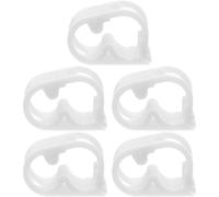 5 Pièces Pince de Contrôle du Débit D’eau pour Tube de Laboratoire | Pom Blanc, Réglage Précis, Usage en Expériences Chimiques, pour Tuyau et Conduite