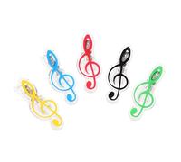 5 Pièces Pince de Partition de Note, Style Simple et Élégant | PP, Acier et Plastique, Clip D’une Main, Surface Lisse, pour Pupitres, Garçon Fille et Apprentis Piano Couleur Aléatoire