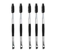 5 Pièces Pinceau À Sourcils Double Extrémité Sourcils Eyeliner Coupe Coudée Brosse Extension De Cils Pinceaux Ensemble Outil De Maquillage