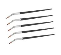 5 pièces pinceau courbé précis pointe fine coudée petite pointe Fine pour application sèche et gel pinceaux de maquillage multifonctionnels outil cosmétique correcteur d'angle