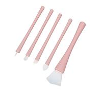 5 pièces pinceaux de maquillage rose Silicone lèvres ombre à paupières ensemble de pinceaux multifonctionnel même Application facile à nettoyer Portable voyage convivial outils de