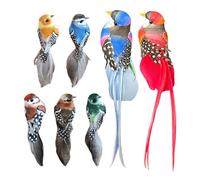 5 Pièces Pinces À Oiseaux À Queue Courte, 2 Pièces Pinces À Oiseaux À Longue Queue, Oiseaux Décoratifs, Décoration D'Oiseaux, Oiseaux Décoratifs D'Extérieur, Ressort De Jardin Décoratif