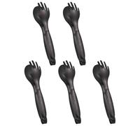 5 pièces pinces en acier inoxydable 1, 77x7, 87 pouces Thikcen pinces de service polyvalentes fourchette cuillère conception pour apéritif buffet pain, acier inoxydable