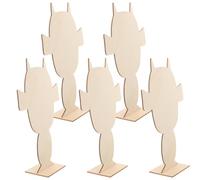 5 Pièces Planche à Portrait pour Poterie en Bois Blanc