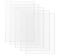 5 pièces Plaque Acrylique Transparente 2mm, A4 Feuille Acrylique 297 x 210mm, Plaque en Plastique Acrylique Transparent, Disque Acrylique Carré, pour Peinture, Cadre Photo, Présentation de Projet