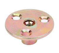 5 Pièces Plaque de Fer écrou Bride écrou 3 Trous en Fer galvanisé Base Ronde Haute Résistance T écrou Ensemble M6 M8 M10 (M8)