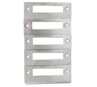 5 Pièces Plaque de Gâche de Porte en Acier Inoxydable, Renfort | Pièce une Seule Combinaison, Séparation Loquet et Pêne, Réparation Cadre, Usage Maison et Bricoleurs