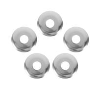 5 Pièces Plaque Murale pour Gicleur Incendie en Acier Inoxydable | Couvercle Discret, Installation Facile, Compatibilité Polyvalente, Finition Soignée, pour Tête Murale et Conduit