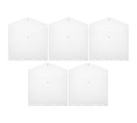 5 Pièces Pochettes à Classeur A4 11 Trous en PP, Protège-documents | Feuilles Mobiles à Rabats, Surface Claire et Lisse, Rangement Trié, pour Dossiers, Reçus et Bureau
