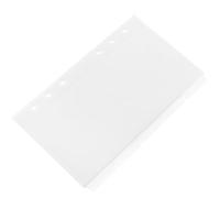 5 Pièces Pochettes à Feuilles Mobiles A6 en Pp, Pré-perforées | Blanc, Légères et Simples, pour Budgets Personnels, Cahiers Scolaires, Documents Rangés