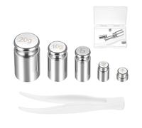 5 Pièces Poids d'étalonnage en Grammes, Poids de Mesure, Poids de Contrôle pour Balance d'étalonnage de Précision, pour Expériences, Loisirs Créatifs et Fabrication, 1 g, 2 g, 5 g, 10 g, 20 g