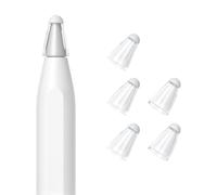 5 pièces pointe de rechange pour crayon en silicone pointes de papier silencieuses dessin et écriture étui à pointe de à réduction de bruit pour crayon 1 / 2 / 3 tissu naturel mode féminine épaule à