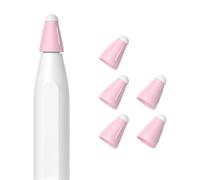 5 pièces pointe de rechange pour crayon en silicone pointes de papier silencieuses dessin et écriture étui à pointe de à réduction de bruit pour crayon 1 / 2 / 3 tissu naturel mode féminine épaule à