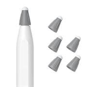 5 pièces pointe de rechange pour crayon en silicone pointes de papier silencieuses dessin et écriture étui à pointe de à réduction de bruit pour crayon 1 / 2 / 3 tissu naturel mode féminine épaule à
