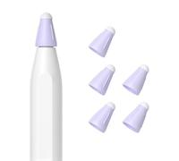 5 pièces pointe de rechange pour crayon en silicone pointes de papier silencieuses dessin et écriture étui à pointe de à réduction de bruit pour crayon 1 / 2 / 3 tissu naturel mode féminine épaule à