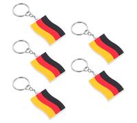 5 Pièces Porte-clés Pendentif Mignon Drapeau Allemand, en PVC