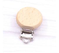5 Pièces Porte-Sucette En Bois De Hêtre Pour Bébé,Clip En Métal,Clips De Sucette Pour Bébé,Chaîne Accessoires Sans Bpa,Anneau De Dentition En Bois,Produits Pour Enfants,Jouet - Type B5pcs