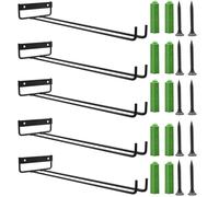 5 Pièces Porte-Verres à Vin Suspendu, Support Mural pour Verres à Pied en Fer, Support pour Verres à Vin Sous l'armoire à Vin Acier Inoxydable Support de Rangement pour Bar de Cuisine, Restaurant