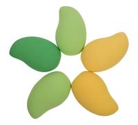 5 Pièces Poudre Cosmétique de Mangue, Éponge Maquillage Visage | Usage Maquillage, Toucher Confortable, Prise Ferme, Style Unique, pour Peau Normale et Peau Sensible Couleur Aléatoire