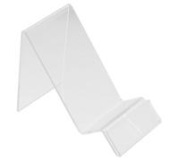 5 Pièces Présentoir Téléphone Support Incliné Acrylique, Transparent | Usage Bureau ou Boutique, Fente Coulissante, Visibilité Nette, Rangement Simple, pour Petit Prospectus