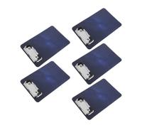 5 Pièces Presse-papiers Compact 6x4 Pouces en Plastique | Trou Suspendre, Format Poche, Usage Bureau, pour Infirmières et Enseignants, Thème Étoile