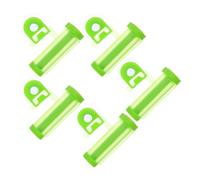5 Pièces Presse-tube de Dentifrice Manuel Vert en Pp Crochet | Organisation de Salle de Bain, Pratique et Peu Déformable, Économie de Dentifrice, Accessoire Compact Couleur Aléatoire