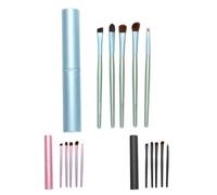 5 Pieces Professionnel Fard À Paupieres Brosses En Fibers Souples Poils Pinceaux De Maquillage Ombre À Paupieres Maquillage Cosmetique Brosse Trousse