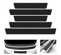 5 Pièces Protecteur de Pas Porte de Voiture pour Citroen C3 Aircross 2017-2021,Plinthes seuil de Porte Voiture Voiture Protection Seuil de Porte de Voiture