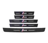 5 Pièces Protecteur Seuil Porte Voiture pour Peugeot 3008, Barres Seuil Porte Voiture,Seuil Autocollant,Fibre Carbone Protecteur