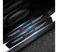 5 Pièces Protecteur Seuil Porte Voiture pour Peugeot 308 II 2013-2024, Barres Seuil Porte Voiture,Seuil Autocollant,Fibre Carbone Protecteur