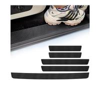 5 Pièces Protection de Seuil de Porte de Voiture pour VW Polo | Typ 2G | Bj. 2017-2021,Autocollant de Protection de Seuil de Porte de Voiture en Fibre de Carbone pour Protection