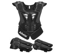 5 PièCes Protection Moto Cross Enfant,Protection Moto Enfant,Tenue Moto Cross,Gilets de Cyclisme Garçon,Moto Equipement pour Motocross Vélo Scooter Skate Snowboard Ski (S)