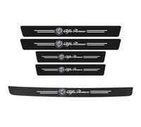 5 Pièces Protection Seuil de Porte de Voiture Fibre de Carbone pour Alfa Romeo Tonale 2022 2023, Fibre Carbone Bande Protection Pare-Chocs ArrièRe Film Anti-Rayures