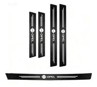 5 Pièces Protection Seuil de Porte de Voiture pour Opel Adam Antara Astra J K L Combo Corsa D E F Crossland X, Fibre de Carbone Protection Porte de Voiture Auto Plinthes