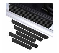 5 Pièces Protection Seuil Portière pour Dacia Duster II (AB 2017), Voiture Autocollant Seuil Porte Fibre Carbone Auto Barre Plinthes Protege Seuil