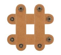 5 Pièces Range-câbles Réutilisable en Cuir Marron | Cuir de Vache, Style Simple, Protège Vos Fils, Limite les Nœuds, Lot Pratique pour Bureau et Voyage