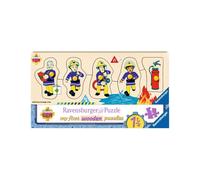 5 pièces Ravensburger Kinder Puzzle my first wooden Fireman Sam Freunde 03237