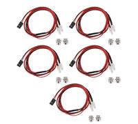 5 pièces RC voiture lumière LED universel haute luminosité lumière rouge 5mm perles de lampe 2 LED Kit d'éclairage RC pour Traxxas pour Hsp pour