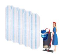 5 Pièces Recharge pour Microfibre H2PrO et O-Cedar Flat Mop Lavette Absorbante Recharge, pour Enlevez Les Taches Sales Gardez Le Sol Propre, Pièces de rechange lavables et réutilisables