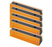 5 Pièces Réflecteur Rectangulaire Double Face Abs pour Allée Route | Balise de Chemin D'accès, Visibilité Accrue, Construction Solide, Usage Garage et Autoroute, Marquage Guidé