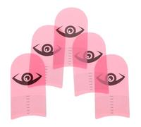 5 Pièces Règle de Mesure des Cils en Plastique Rose