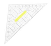 5 Pièces Règle Triangulaire en Plastique Multifonctionnelle | Mesure D’angles Précise, Usage Dessin et Cartographie, Format Scolaire, Outil Transparent, Prise Intégrée