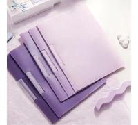 5 Pieces Reliure Dossier, Baguette Reliure a4 Plastique, Ideal pour le rangement des documents dans les bureaux d'ecole (Violet)