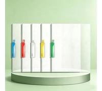 5 Pieces Reliure Dossier, Baguette Reliure a4 Plastique, Ideal pour le rangement des documents dans les bureaux d'ecole (Transparent)