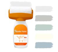 5 Pièces Réparation Murale, 2 En 1 Rouleaux À Peinture, Petite Brosse De Réparation Murale À Rouleau, Peintures Pour Murs,Pour Réparer Les Graffitis Et Les Empreintes De Chaussures Sales, 500g